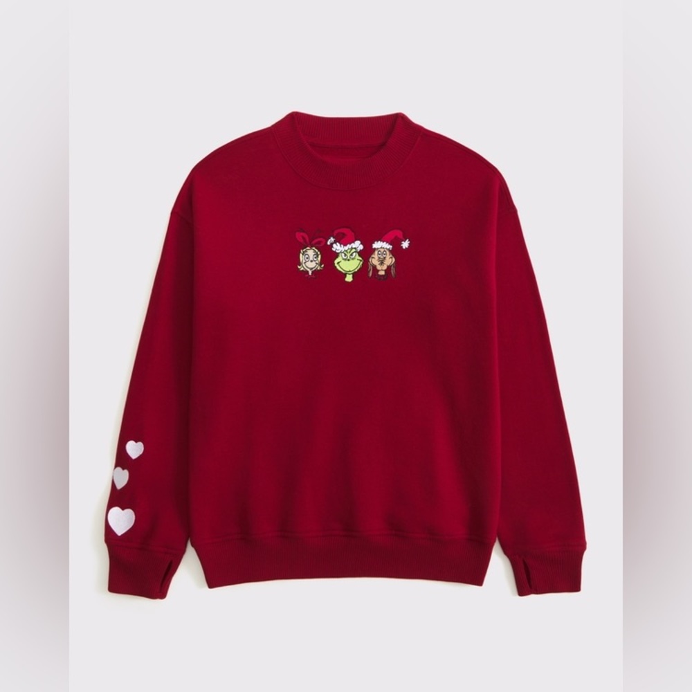 Kids - longer-length the grinch graphic crew sweatshirt